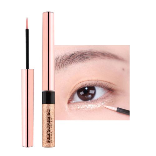 CORINGCO Eye Glitter Makeup Liquid Eyeshadow Sparkle | Shabam Shabam Romantic Glitter Shadow K beauty Makeup Shimmer (#05 Crescent Light)