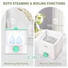 YTYOMUR Menstrual Cup Steamer Sterilizer with 2 Reusable Period Cups, Menstrual Cups Cleaner Wash Kit, Auto Off High Temperature Steam Sterilization for Women Feminine Hygiene Care