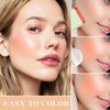LZYLLS Cream Blush Stick with Brush, Waterproof Opaque Pink Stick Makeup, Full Coverage, Suitable for All Skin, 1.0 Count