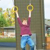 SereneLifeHome 2 Clamping Hoops Gymnastic Bar - Monkey Ring Outdoor Backyard Ninja Line Accessories Set, Durable Ninja Rings, Gymnastic Rings, Ring Bell, Equipment for Kids - ACCSLGYMBAR20