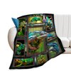 Chameleon Blanket Super Soft Warm Fluffy Flannel Cute Reptile Throw Blanket Cozy Fuzzy Plush Bedding Blanket Gift for Boys Girls Kids Teens Adults Couch Sofa 50"x40"
