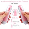Baby Nail Trimmer Electric,Baby Nail Clippers, 6 in 1 Baby Nail File,Nail File Baby Grooming Kit Manicure Set for Toddler or Adults (Pink)