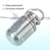 Pill Cases, Portable Alloy Medicine Holder Heat Resistant Waterproof Warehouse Mini Pill Storage Bottle(Small) Pill Container Pill Holder Keychain Small