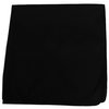 Mechaly Solid Colors 100% Cotton Bandana - 3 Pack (Black)