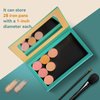 Pinelife Magnetic Makeup Palette DIY Empty Eyeshadow Lipstick Palette with Mirror 3D Finish Surface Paper Makeup Organizer (Summer Day)