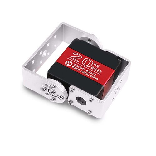 RDS3218 20KG Dual Shaft U Mount RC Digital Servo - Waterproof Robot Arm Servo - High Torque Full Metal Gear Servo with U Mounting Bracket for DIY Baja Car 1/8 1/10 Scale Crawler (270 Degree