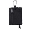 Tactical Keychain Pouch - Military Mini Size Belt Gear EDC Pocket Organizer as Coin Purse ID Card Holder Car Fob Key Waist Case Wallet Headset Pack (Black)