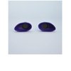 Super Sunnies Slim Flex Strapless UV Eye Protection, FDA Compliant, Individual Tanning Goggles Eyeshields (Purple)