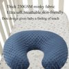 Minky Nursing Pillow Cover Set 2 Pack Nursing Pillow Slipcovers, Ultra Soft Compatible with Boppy Pillow,Standard Pillow for Baby Boy Girl Grey Navy