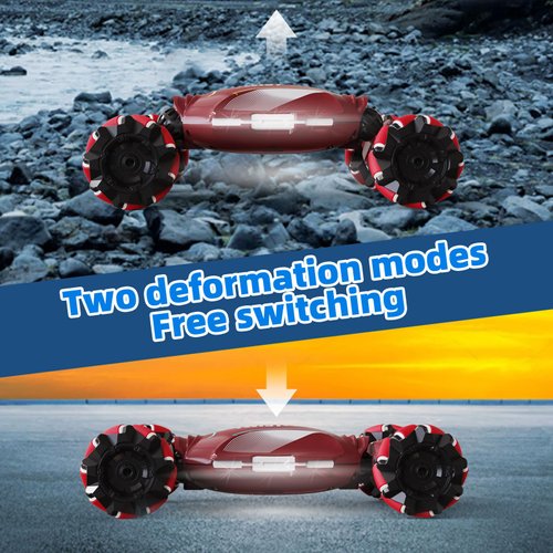 Gesture Sensing RC Stunt Car Toys for 6-12 Year Boys Girls - Ideas Birthday Gifts for Kids, Drift Hand Controlled Remote Control Twist Cars 4WD Offroad 360° Rotation with Light Music