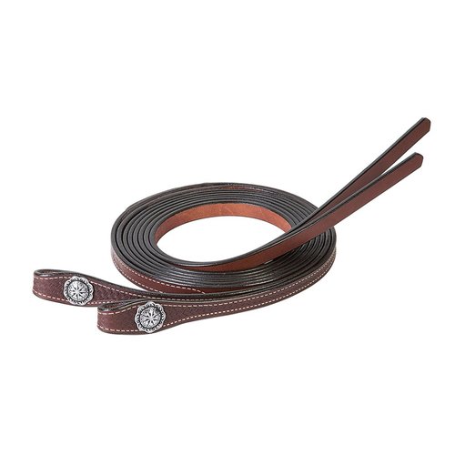 Weaver Leather Basin Cowboy Split Reins Brown, 5/8 x 8'