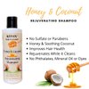 KYVAN Honey & Coconut Rejuvenating Shampoo & Nourishing Conditioner Set, Paraben Free, Cruelty Free, Natural Hair, 8 oz each