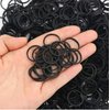 1000PCS Black Hair Bands, Rubber Bands for Hair, Small Hair Ties, Hair Rubber Bands for All Ages to Weave Different Hairstyles Convenient to Carry Small in Size and Light in Weight,Hair Accessories