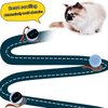 WIDJOQI Cat Toy Balls Cat Hunting Bag cat Hide and Seek Toy Cat Interactive Toy Automatic Rolling Ball Cat Toy Single Play Toy (L-AX)