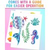 Tonberless Decorate Your Own Water Bottle Kits for Girls Age 4-6-8-10, Mermaid Toys Painting Crafts, Christmas Stocking Stuffers Birthday Gifts for Teen Girls 5 7 9 Years Old