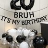 Sursurprise Bruh It’s My Birthday Decorations, Black Bruh It’s My Birthday Banner, Preteen and Teen Boy Birthday Decor, Bruh Birthday Party Supplies