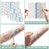 100 Pieces Transparent Stretch Adhesive Bandage Waterproof Bandage Clear Protective Shower Patch Film Cover Bandages Tattoo Cover up Bandage Adhesive Wrap, 4 Sizes (3, 5, 6, 8, Inch)