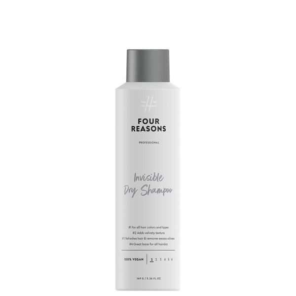 FOUR REASONS Invisible Dry Shampoo For Women- Fine Powder Dry Shampoo With No Visible Residue For All Hair Colors- Adds Volume, Removes Oiliness & Refreshes Hair- 8.5 Ounce