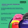 Zeekio Galaxy Juggling Balls - Premium 12 Panel Genuine Leather Balls - 130g - 67mm - Pack of 3 (Blue)