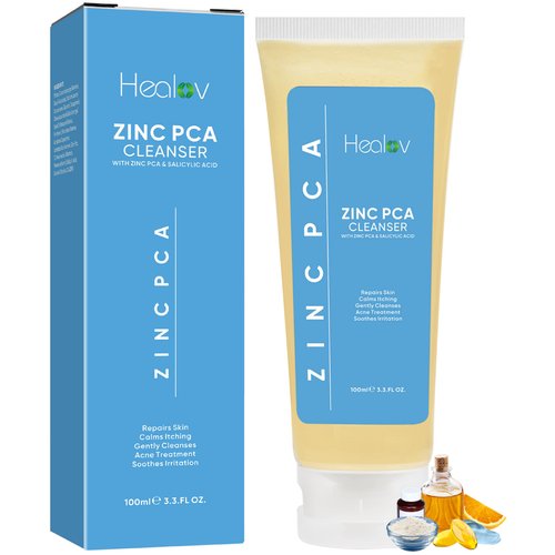 Zinc Face Wash | Zinc Soap Skin Therapy Body Cleanser for Acne, Rosacea, Eczema, Dermatitis, Psoriasis, Itching | Cleansing, Calming Facial Wash | Exfoliating Zinc Face & Body Wash for All Skin Types