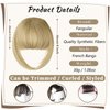 Fanguilar Bangs Hair Clip in Bangs Hair Extensions Hair French Bangs Hair Clip on Bangs Hair Fake Bangs Clip in With Temples Hairpieces for Women Natural for Daily Wear