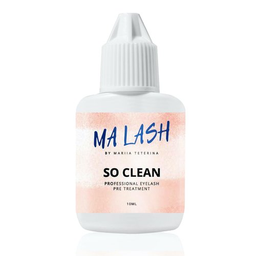 MA LASH Eyelash Pre Treatment Primer for lash Extensions Cleanser Eyelash Extension Lash SO CLEAN Easily Removes Proteins and Oils Longer Extension Retention Eyelash Extension long lasting - 10ML
