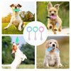 TIESOME Puppy Teething Toys with Cotton Ropes, 3 Pcs Rubber Small Dog Chew Toy Rings Aggressive Chew Toys for Dogs Oral Teeth Soothe Itching Puppy Chew Toys Interactive Pet Toys for Small/Medium Dogs