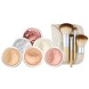 EVERYDAY KIT (WARM Shade-Most Neutral) Full Size Mineral Makeup Set Matte Foundation Bare Face Sheer Powder Cover