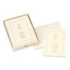 CR Gibson Box of 10 Sympathy Acknowledgment Note Cards, Silver Rose (CST-3914)