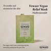 Veware Vegan Relief Mask 10pcs For Calming the skin 100% Vegan Formula Facial sheet mask for face, Immediate Calming Korean Facial Mask 10ea sheet mask set (Heartleaf/Madecassoside) (Madecassoside)