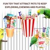 HPAWHOMEPART Bird Toys, 3PCS Bird Shredding Toys,Bird Shredder Toys Chewing Toys Parrot Cage Foraging Hanging Toy,Bird Cage Accessories for Bird Parakeets Lovebirds Cockatiels