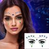 Meredmore 6Sets Festival Face Jewels stickers Body jewels stickers Glitter Rave Face Gems Rhinestones – Eye Body Gems | Rhinestone Stickers | Body Glitter Festival Rave & Party Accessories colorful