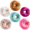 Bedwina Plush Donuts with Sprinkles - (Pack of 6) 1 Dozen Stuffed Donut Pillow Toy Party Favors, Donut Party Supplies Decorations and Stocking Stuffers for Kids