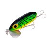 Arbogast Jitterbug Topwater Bass Fishing Lure - Excellent for Night Fishing, Fire Tiger, G600 (2 1/2 in, 3/8 oz)