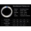 Fishing Line 547 Yard Monofilament Fishing Line Strong Invisible Line Clear Mono Nylon Fishing Leader Line for Saltwater Freshwater 0.5mm