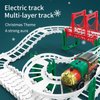 Lebowen Christmas Train Track Set -38 Piece Set DIY Assembling Track Battery Operated Home Party Decoration Suitable for Birthday Toy for Children Over 3 Years Old