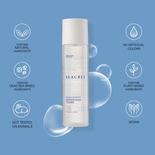 SEACRET-Bio Skin Hydration Refreshing Toner, enriched with Dead Sea minerals