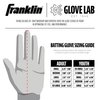 Franklin Sports MLB CFX Pro Batting Gloves Pearl/Navy Youth Medium