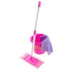 Children Cleaning Toy Playset with Mop, Brush, Bucket, Caution Sign, Pretend Play Broom and Mop Set for Kids Ages 3 4 5 6+ Christmas Birthday Party Gift for Girls Boys