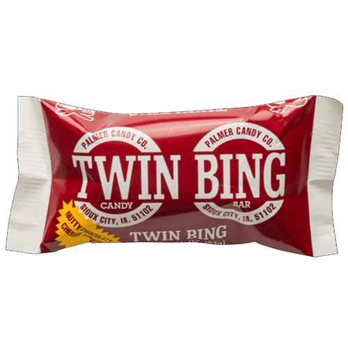 Palmers Twin Bing Candy Bars - (12-Pack) - Chocolate Covered Cherry Nougat Candy Bar