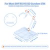 QYILUARE Action Figure Stands,Assembly Required 6 Pcs Action Figure Display Holder Base Doll Model Support Stand Compatible with SHF HG RG SD Gundam 1/44,Clear