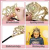 SENONAPO 50 Pcs Foam Crowns Kids Princess Tiaras Crowns Bulk with 2 Styles DIY Diamond Sticker Making Kits for Kids Birthday Party Supplies