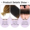 WIGER Marley Twist Braiding Hair Three-tone 1B/30/27 Afro Kinky Curly Crochet Hair Bundle 18 Inch 8 Packs Ombre Brown to Blonde Crochet Hair Weave for Braids Synthetic Pre-Separated Spring Afro Twist Hair Extensions for Faux Locs (1B/30/27)