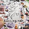 AOWDIAO 100 Pieces Horse Stickers, Horse Riding Stickers Pack for Water Bottle, Laptop, Car, Luggage, Horse Gifts for Girls Women Kids