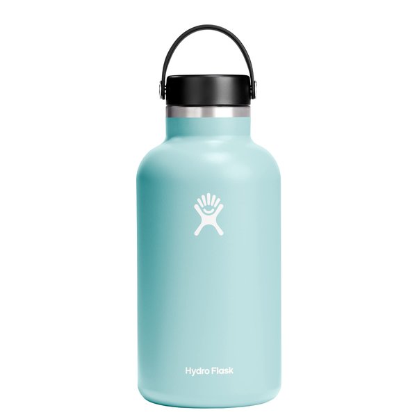 Hydro Flask 64 oz Wide Mouth with Flex Cap Stainless Steel Reusable Water Bottle Dew - Vacuum Insulated, Dishwasher Safe, BPA-Free, Non-Toxic