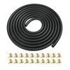 RACOONA 9.85FT Fuel Line,1/4" ID Fuel Line Hose with 20Pcs 2/5" ID Hose Clamps,Car Accessories Gas Line Small Engine Fuel Line,Stretchy Fuel Line for Motorcycle Mowers Tractors and All Small Engines