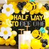 JeVenis Half way to Bee One Decoration Bee Half Birthday Decoration Half Way To One Decoration Half Birthday Decoration Half Birthday Balloons Half Birthday Party Supplies