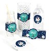 Blast Off to Outer Space - DIY Party Supplies - Rocket Ship Baby Shower or Birthday Party DIY Wrapper Favors and Decorations - Set of 15