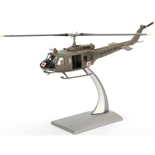 UH-1H Iroquois Huey Helicopter 57th Medical Detachment, 'Dustoff', Vietnam (1967) United States Army 1/72 Diecast Model by Bless Wing BW-ZJ06-02