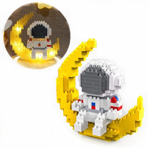 Finger Rock Astronaut Mini Building Sets for Adults, Micro Blocks Cool Small Toys Building Kit, Coolest Gifts for Teen 12+ Boys Girls to Build - Compatible with Nano(388 PCS)